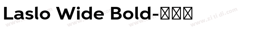 Laslo Wide Bold字体转换